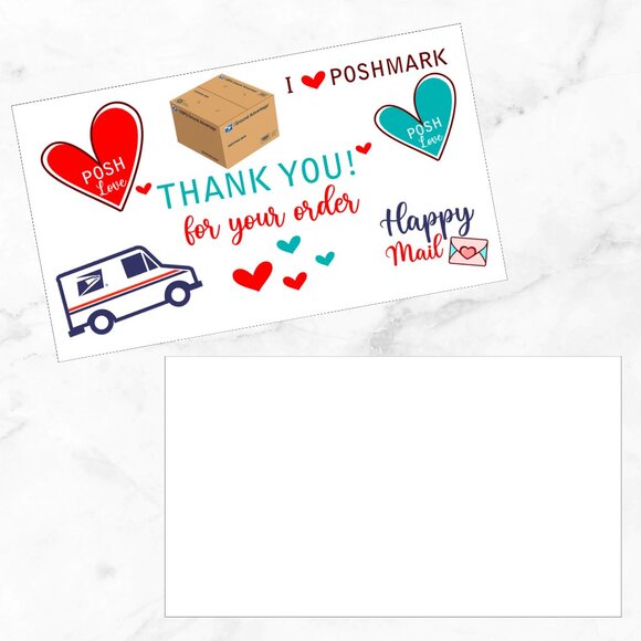 100 Thank You Cards - Picture 4 of 6